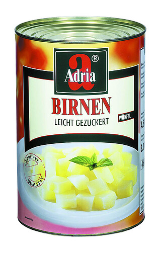 Birnen gewürfelt 