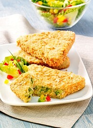 Broccoli-​Nuss-​Knusperecken 