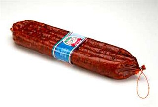 Flache italienische Salami 