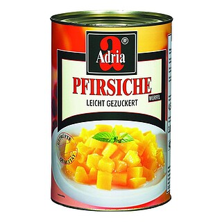Pfirsiche in Würfel 