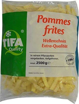 Pommes frites Wellenschnitt 