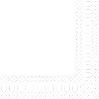 Zelltuch Servietten weiß 2lagig 