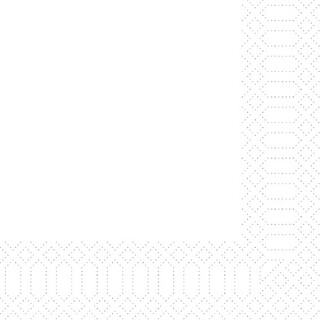 Zelltuch Servietten weiß 3lagig 