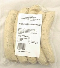 Bratwurst im Naturdarm 