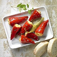 Chili Paprika mit Frischkäse 