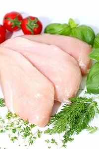 Frische Hähnchen-​Doppelfilet 